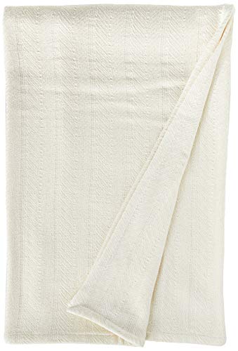 Eddie Bauer - Queen Blanket, Lightweight Cotton Bedding, All Season Home Decor (Herringbone Pattern, Queen)