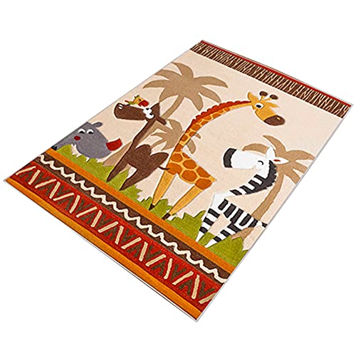 WELL HOME MOBILIARIO & DECORACIÓN TheJungle Multicoloured Printed Polyester Rug 160 x 230 cm