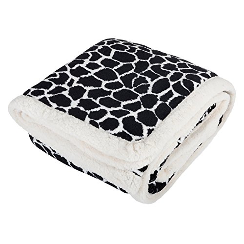 Giraffe Animal Print Luxury Fleece Blanket Soft Sherpa Sofa Bed Throw 150x200cm