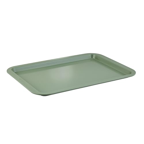 Wiltshire Colour Rush Rectangular Cookie Sheet, Moss, PFOA PTFE Free, - Robust Baking Tray, Brownie Tray, Non-Stick Coating, Sheet Steel Bakeware, 38x27x2cm, Internal Size 33.5x24x1.5cm