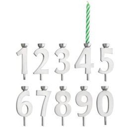 REED AND BARTON Let's Celebrate 10-piece Candle Holder Set, 1.00 LB, Metallic
