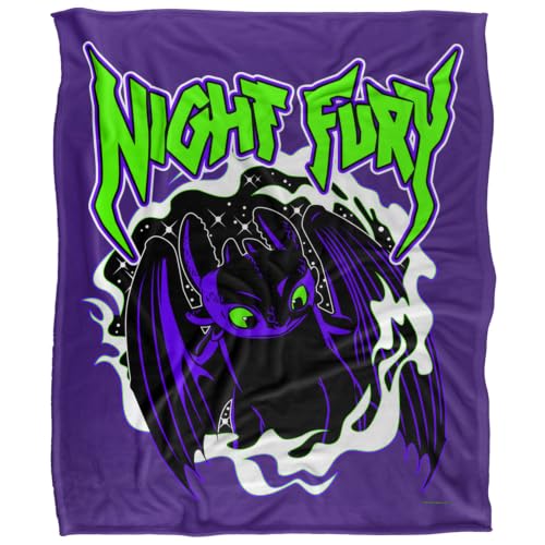 Night Fury Toothless Silky Touch Super Soft Throw Blanket 152 X 127 Cm