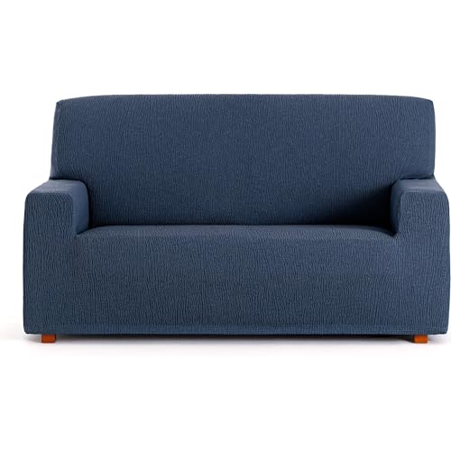 ECOMMERC3 Universal and Versatile 3 Seater Sofa Cover ??? Blue Sofa Cover Protector Easy to Install for Back, Seat and Arms