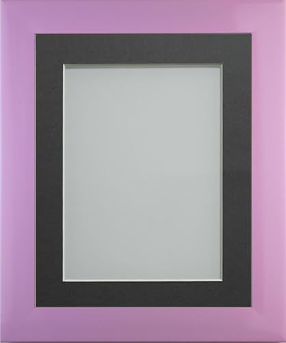 Frame Company Candy Range Peony Picture Photo Frames with Grey Mount, 10x8 for 7x5 *Choice of Sizes and Colours* Fitted with Real Glass