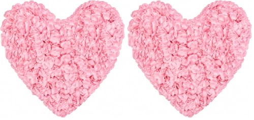 Lafefe 1100 Pcs Pink Rose Petals, Quality Artificial Flowers for Bedroom, Romantic Wedding Anniversary Decorations, Valentine's Day, Marry Me Proposal (Pink) (Pack of 2)