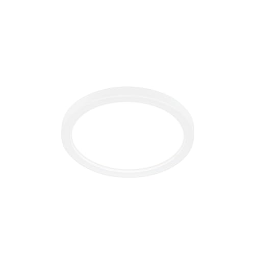 BRILONER - LED Ceiling Light with indirect Light, Flat, Neutral White, LED Ceiling Lights for Living Room, Bedroom, Lounge, hallways, 19 x 3 cm (DxH), White