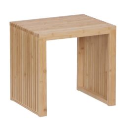 Relaxdays Bamboo Shoe Bench, Modern Kitchen & Hallway Seat, 43x45x33 cm, Natural