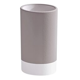 Gedy Tortora, G-New Mizar, Bathroom, Ceramic Toothbrush Holder, 2 Years Warranty, R&D Design, Measures 10.8 x 6.4 x 6.4 cm, One Size