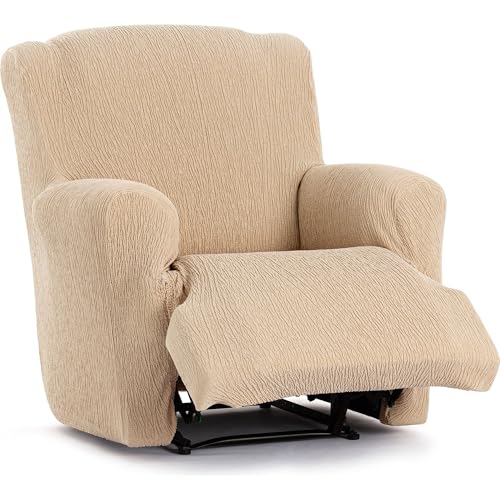 ECOMMERC3 Universal and Versatile Sofa Cover for Feet Together Relax ??? Beige Sofa Cover Protector Easy to Install for Back, Seat and Arms