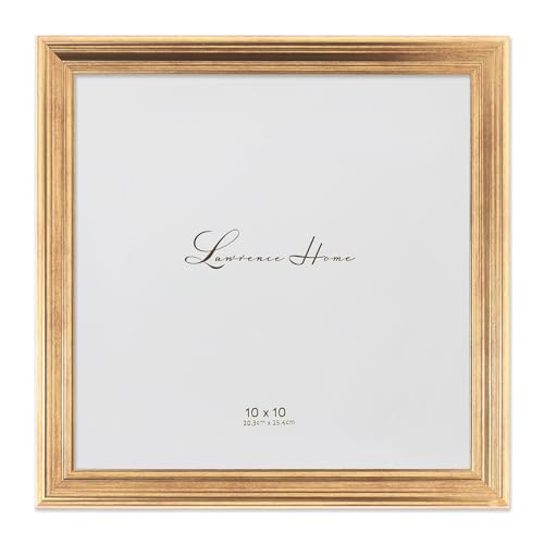 Lawrence Frames 536210 10x10 Sutter Burnished Gold Picture Frame