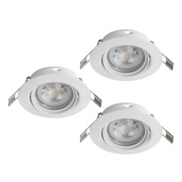 Eglo Set of 3 LED recessed spotlights Favazzina