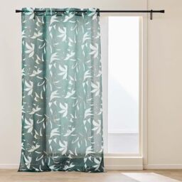 Douceur d'Intérieur, ELSA Eyelet Curtain 140 x 280 cm Sandblasted Metallic Printed