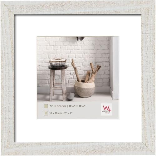 walther design Picture Frame Polar White 40 x 40 cm Home Wooden Frame HO440V