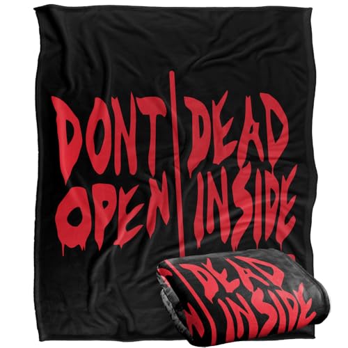 popfunk The Walking Dead Don'T Open Dead Inside Silky Touch Super Soft Throw Blanket 152 X 127 Cm