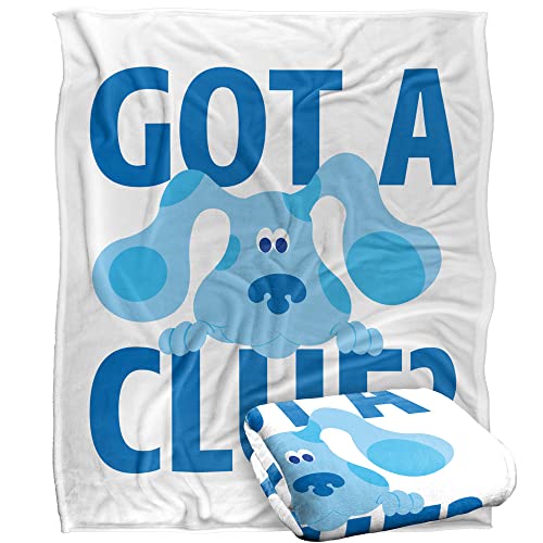 Blues Clues Get A Clue Silky Touch Super Soft Throw Blanket 152 X 127 Cm