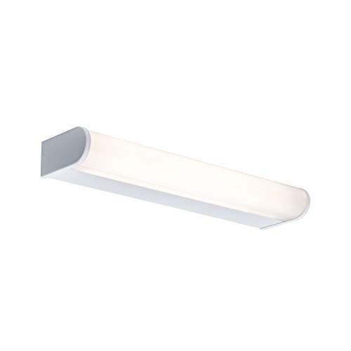 Paulmann 70878 Arneb LED Wall luminaire incl. 1x9-watt IP44 Ceiling lamp White Bathroom lamp Aluminium, Acrylic Mirror luminaire 3000 K
