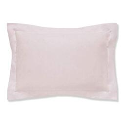 Bianca Fine Linens 400 Thread Count Cotton Sateen Oxford Pillowcase Pair Blush Pink