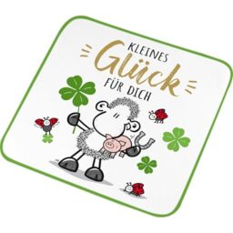 Sheepworld Magic Towel Small Happiness - Small Hand Towel, Guest Towel, Pressed Shape, 30 cm x 30 cm, Cotton, Gift, Funny Surprise - 74427