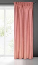 Eurofirany Plain Curtain with Ruffle Tape for Living Room/Bedroom