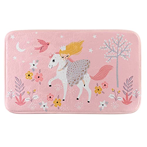 Douceur d'Intérieur 45 x 75 cm Rectangular Velour Printed Fairy of Wood Rug