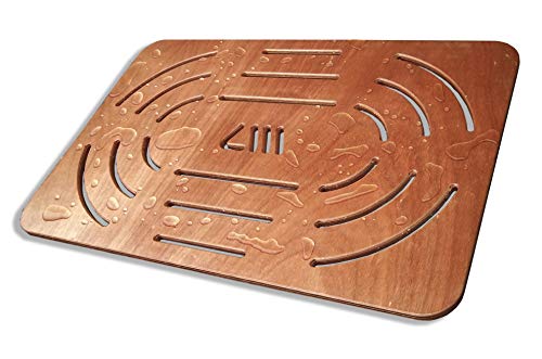 CASTELMERLINO Okumè 117 Marine Plywood Shower Tray 78 x 52 cm for Shower Trays 100 x 70 cm