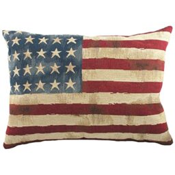 Evans Lichfield Stars and Stripes Feather Filled Cushion, Cotton, Multi