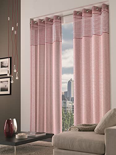 Cargo Import Tecno furniture curtain with rings cm 140 x 280