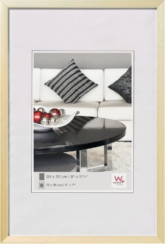 walther design Picture Frame Gold 21 x 29,7 cm (DIN A4) Aluminium Document Frame Chair Aluminium Frame AJ130G