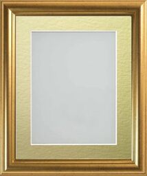 Frame Company Eldridge Gold 12x12 Frame, Gold Mount for 10x10