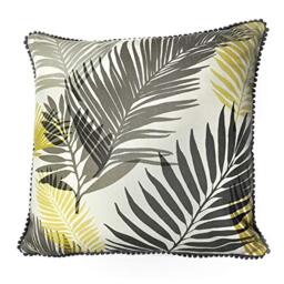 Fusion - Tropical - 100% Cotton Filled Cushion - 43x43 cm in Ochre