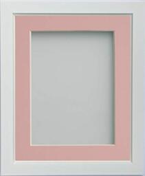 Frame Company Ainsworth Range White A3 Picture Photo Frame with Pink Mount for Image A4 * Choice of Sizes* Fitted with Real Glass