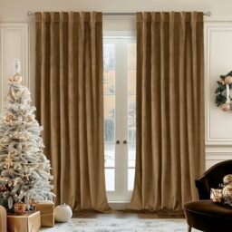 BGment Bronze Brown Velvet Curtains for Bedroom, 78 Inch Curtains Super Soft Thermal Insulated Blackout Velvet Panels Noise Reduce Back Tab Rod Pocket Drapes for Living Room, 2 Panels, 52 x 78 Inch