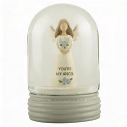 Feather & Grace Angel Snow Globe Keepsake Ornament with Resin Figurine ??? ???You???re My Angel??? Sentimental Gift Collectible