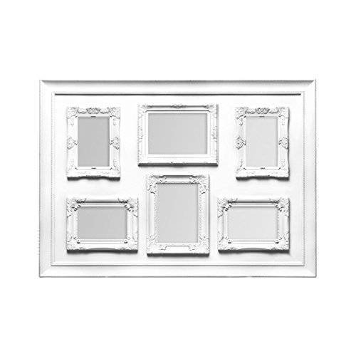 Premier Housewares Vintage Multi-Photo Frame for 6 Photos, White