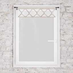 Soleil d'ocre, Aude Pure Cotton Half Curtain 60 x 90 cm