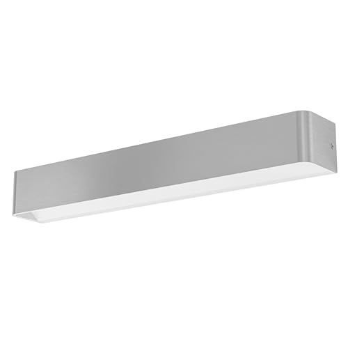 Eglo LED Indoor wall Light Sania 5, Minimalist wall lamp Made of Nickel-matt Metal, satined and Transparent Plastic, Bathroom Lighting, Warm White, 24 inches, IP44