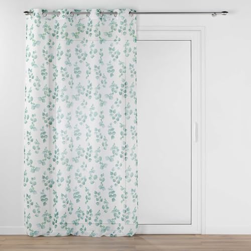 Douceur d'Intérieur, Leandre Net Curtain with Eyelets 140 x 280 cm Sandblasted Printed