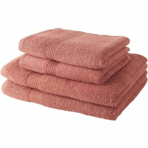 TODAY 2 Towels 50 x 90 cm + 2 Bath Sheets 70 x 130 cm Terracotta 100% Cotton 450 GSM