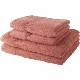 TODAY 2 Towels 50 x 90 cm + 2 Bath Sheets 70 x 130 cm Terracotta 100% Cotton 450 GSM