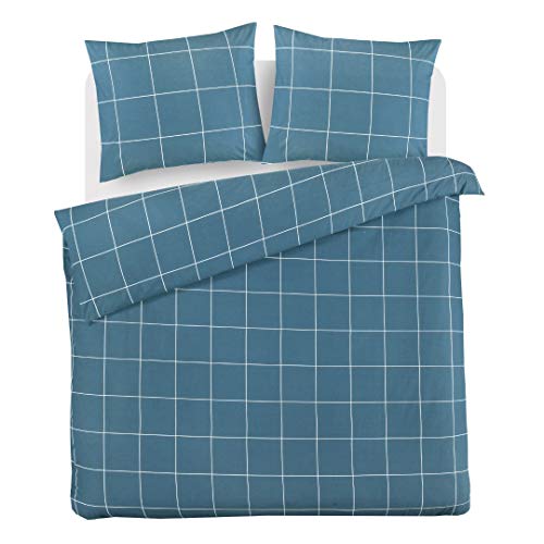 daydream Hogan Petrol Duvet Covers, Cotton, Multi-Coloured, 200 x 200/220 cm