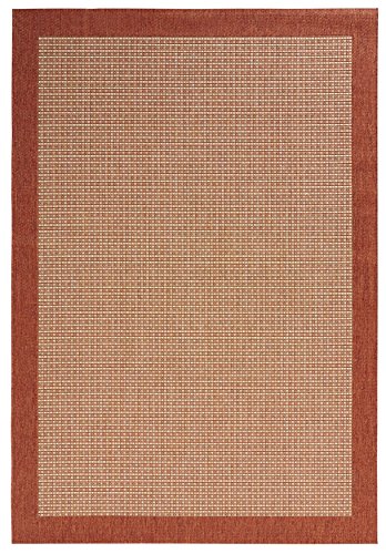 HANSE Home Simple Rug - Living Room Rug Flat Weave Robust Modern Design Bedroom Rug for Dining Room, Living Room, Children's Room, Hallway, Bedroom, Kitchen - Red, 80 x 150 cm