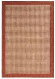 HANSE Home Simple Rug - Living Room Rug Flat Weave Robust Modern Design Bedroom Rug for Dining Room, Living Room, Children's Room, Hallway, Bedroom, Kitchen - Red, 80 x 150 cm