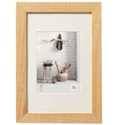 walther design Picture Frame Natural 24 x 30 cm with PassepArtout, Home Wooden Frame HO430H