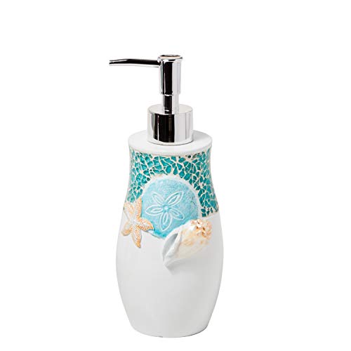 SKL Home, Resin, Turquois, Lotion/Soap Dispenser