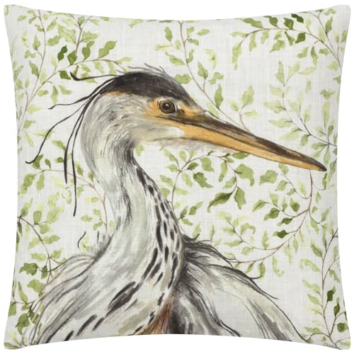 Evans Lichfield Shugborough Heron Herringbone Cushion Cover, 43 x 43 cm (Pack of 1)