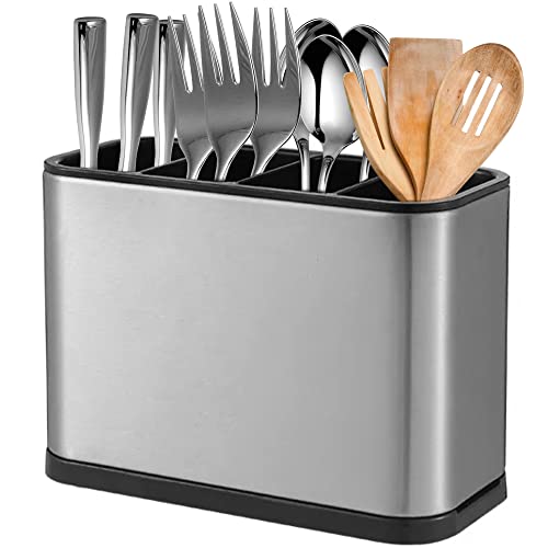 Finetree Kitchen Cutlery Holder Spoon Fork Storage Rack Organizer Utensils Chopstick Box Utensil Drainer Sink Caddy Compartment Box