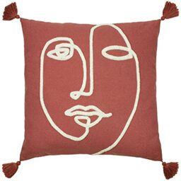furn. Uno Face Cushion Cover, Red Clay, 45 x 45cm