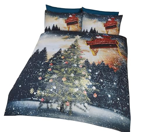 Rapport Home Northern Lights Duvet Set, Polyester-Cotton, Multi-Colour,3 pieces, King