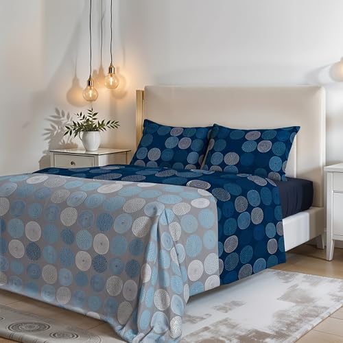 MB HOME ITALY ???Fantasy??? Bed Sheets Set, Double, Ipnotic