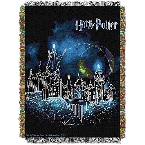 "Northwest Woven Tapestry Throw Blanket, 48"" x 60"", Harry Potter Castle"